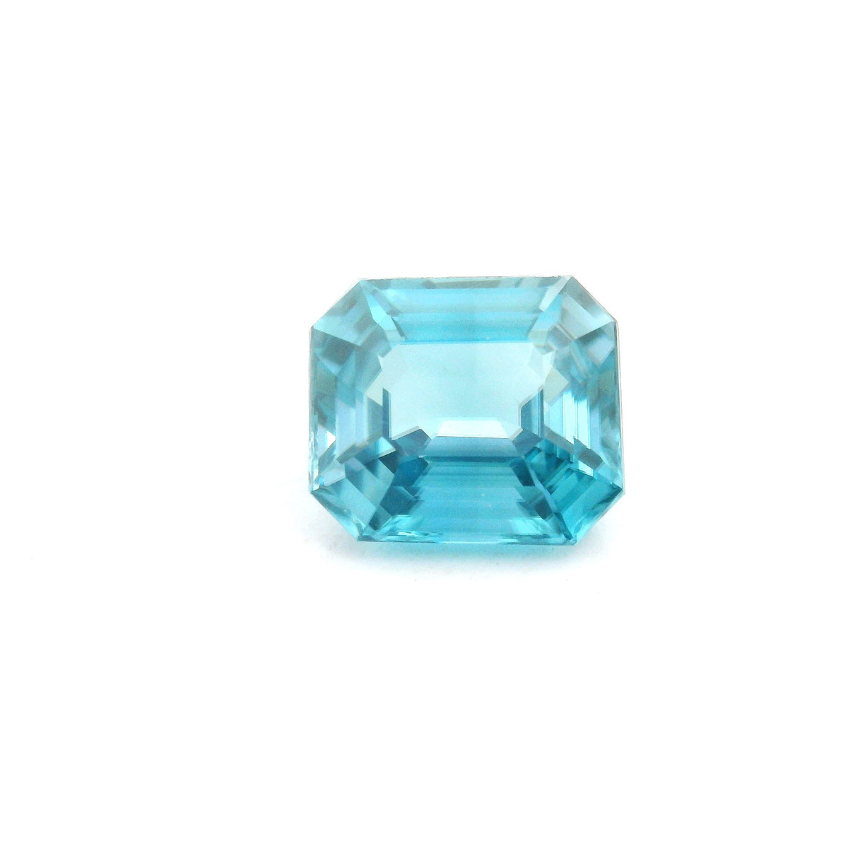 Octagonal Blue Zircon 4.4ct loose gemstone