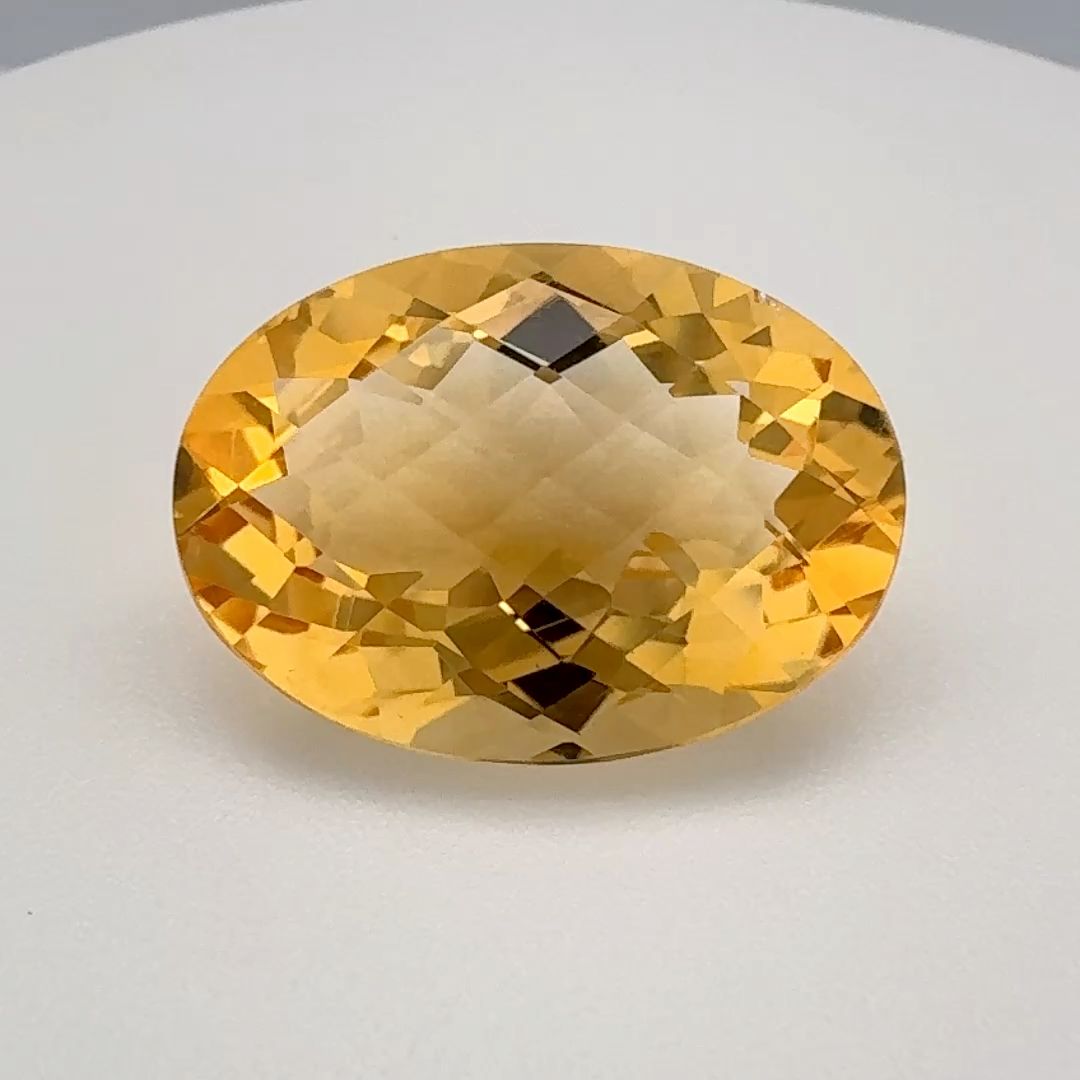 Oval Orange Citrine 11.565ct loose gemstone