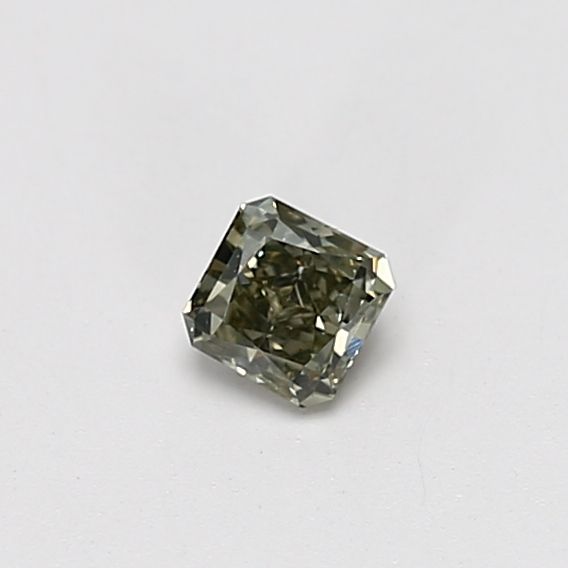 Radiant Fancy Gray Yellowish Green Natural Diamond 0.24ct SI1 loose diamond