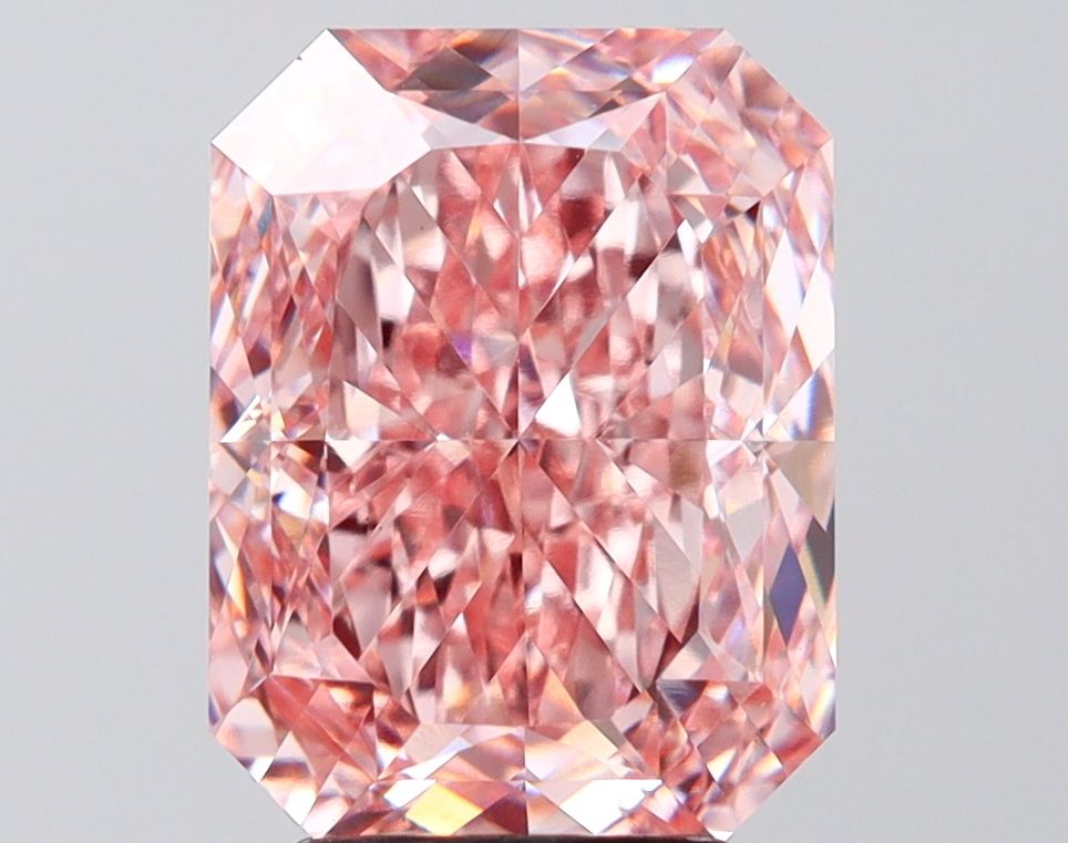 Radiant Fancy Intense Pink Lab-grown Diamond 5.01ct VS1 loose diamond