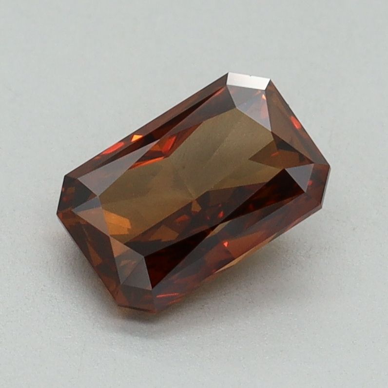 Radiant Fancy Intense Orange Lab-grown Diamond 1.01ct SI1 loose diamond