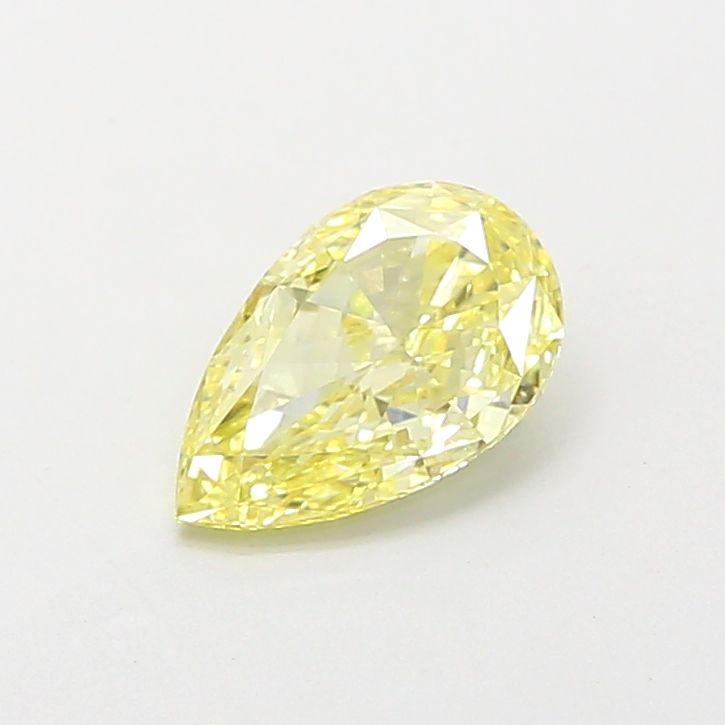 Pear Fancy Vivid Yellow Lab-grown Diamond 0.72ct VS2 loose diamond