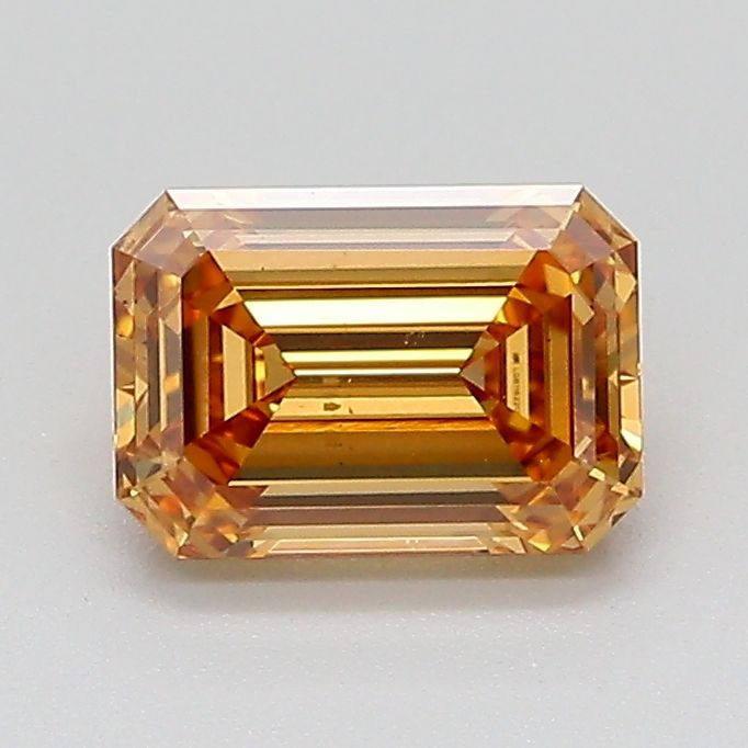 Emerald Fancy Brownish Orange Lab-grown Diamond 1.01ct VS2 loose diamond