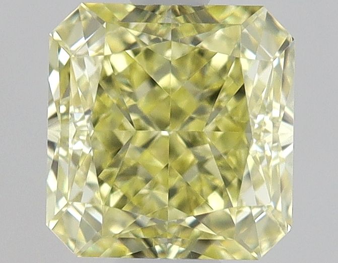 Square Radiant Fancy Yellow Natural Diamond 0.61ct VVS2 loose diamond