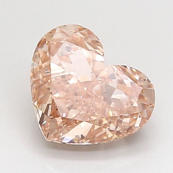 Heart Fancy Pinkish Brown Lab-grown Diamond 1.41ct VS2 loose diamond