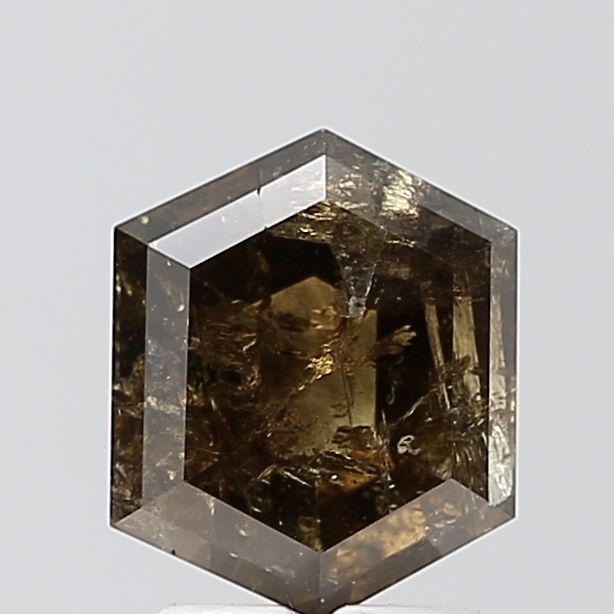 Hexagonal Salt And Pepper Natural Diamond 2.18ct VS1 loose diamond