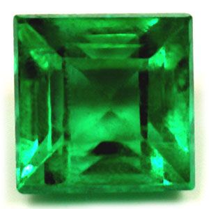 Square Green Emerald 0.94ct loose gemstone