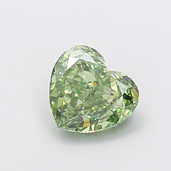 Heart Fancy Vivid Green Lab-grown Diamond 1.01ct SI1 loose diamond