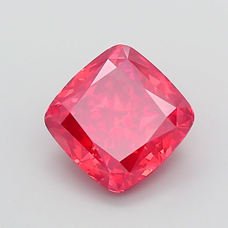 Cushion Fancy Vivid Red Lab-grown Diamond 4.03ct VVS2 loose diamond