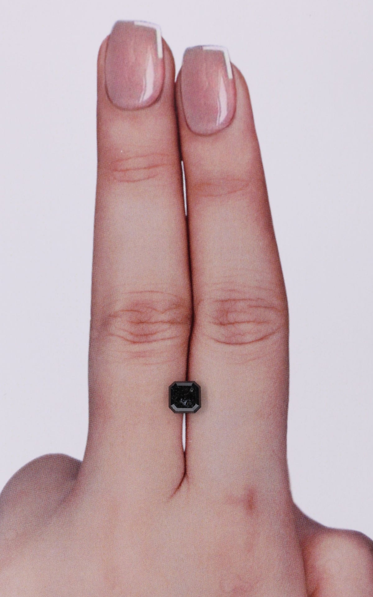 Square Emerald Fancy Black Natural Diamond 0.86ct VVS2 loose diamond