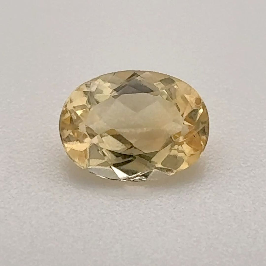 Oval Yellow Topaz 0.915ct loose gemstone