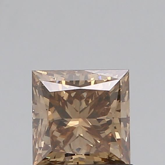Princess Fancy Light Brown Natural Diamond 0.85ct VS2 loose diamond