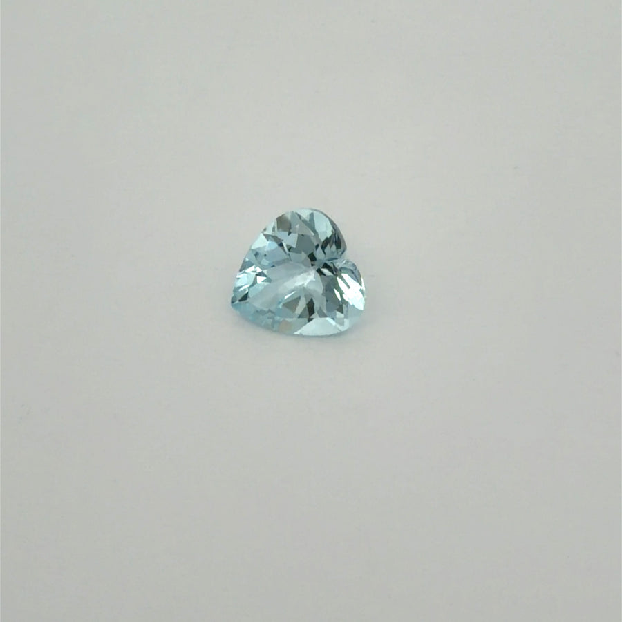 Heart Blue Aquamarine 1.49ct loose gemstone