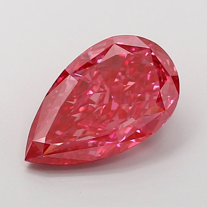 Pear Fancy Vivid Pink Lab-grown Diamond 3.02ct VS1 loose diamond