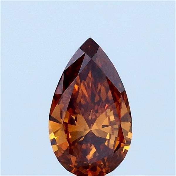 Pear Fancy Deep Orange Lab-grown Diamond 0.39ct VS1 loose diamond