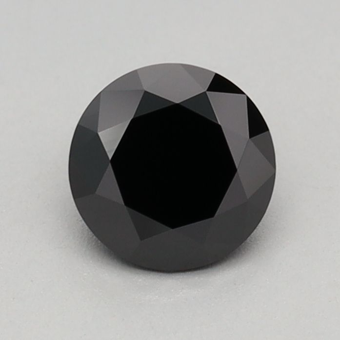 Round Fancy Black Lab-grown Diamond 0.51ct loose diamond