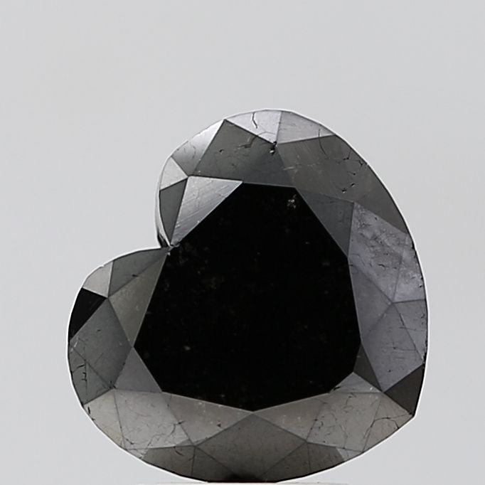 Heart Black Natural Diamond 3.21ct VVS2 loose diamond