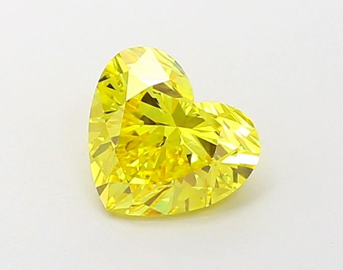 Heart Fancy Vivid Yellow Lab-grown Diamond 1.01ct VS1 loose diamond