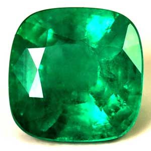 Cushion Green Emerald 3.64ct loose gemstone