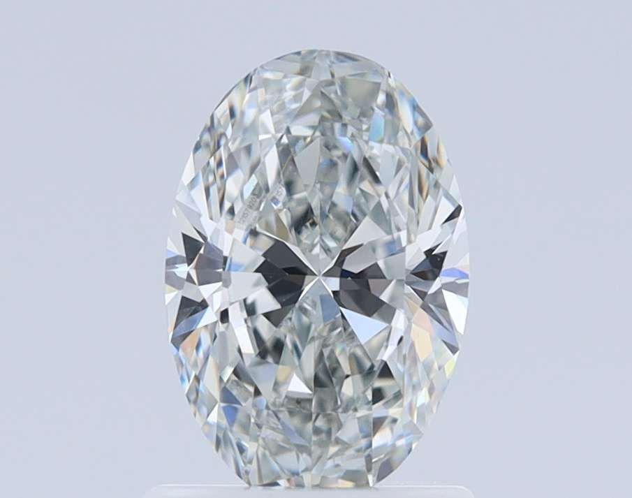 Oval Very Light Yellow Green Natural Diamond 1ct VS1 loose diamond