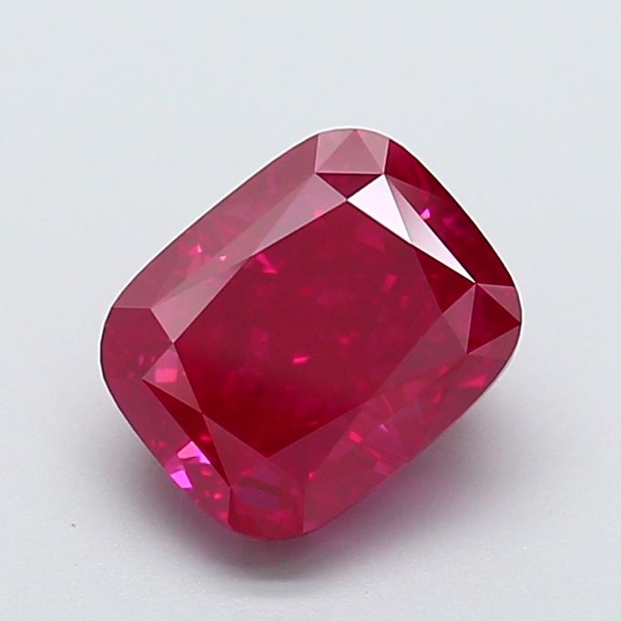 Cushion Fancy Vivid Red Lab-grown Diamond 3.02ct VVS2 loose diamond