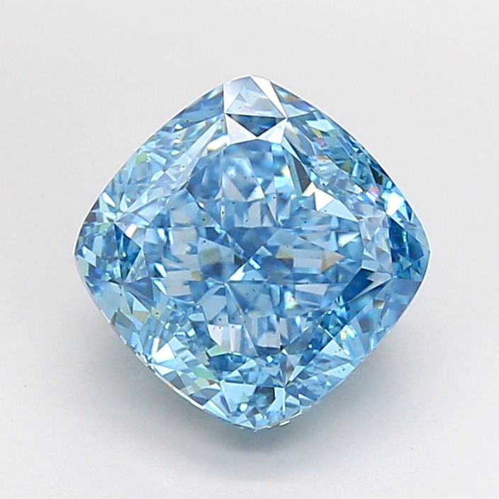 Cushion Fancy Vivid Blue Lab-grown Diamond 5.03ct VS2 loose diamond