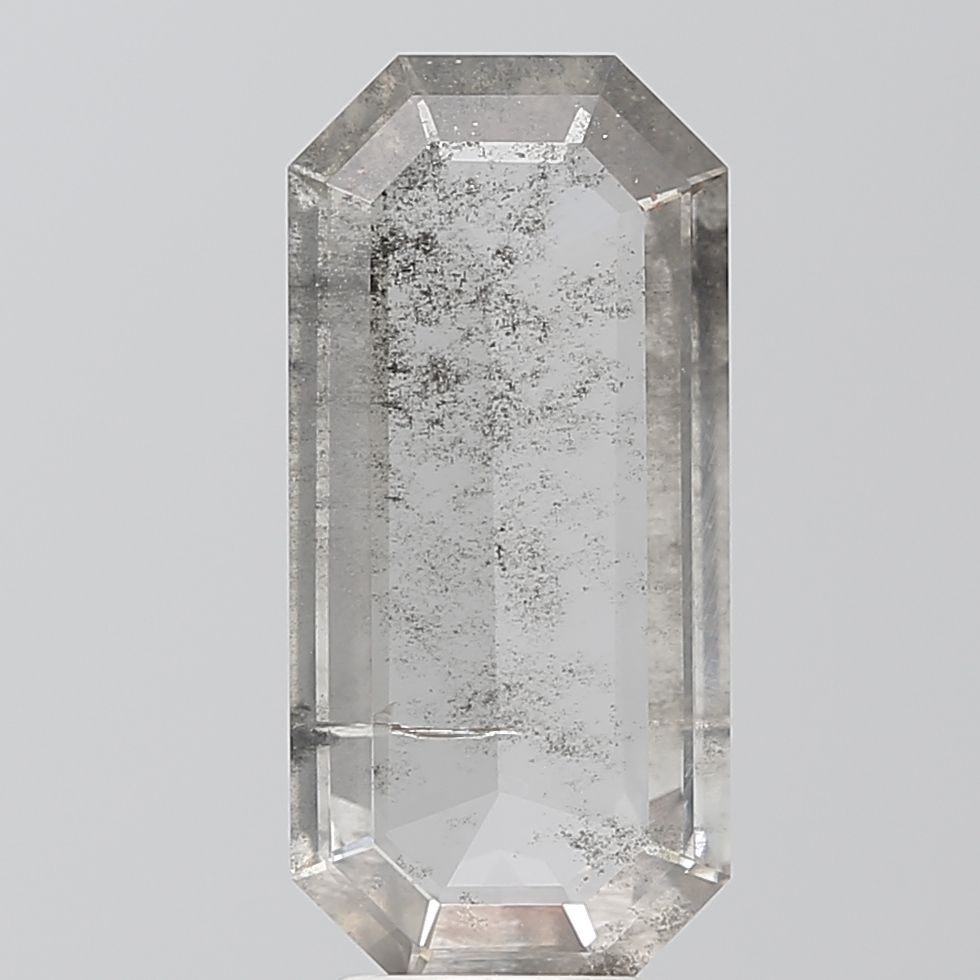 Emerald Salt And Pepper Lab-grown Diamond 3.05ct I2 loose diamond