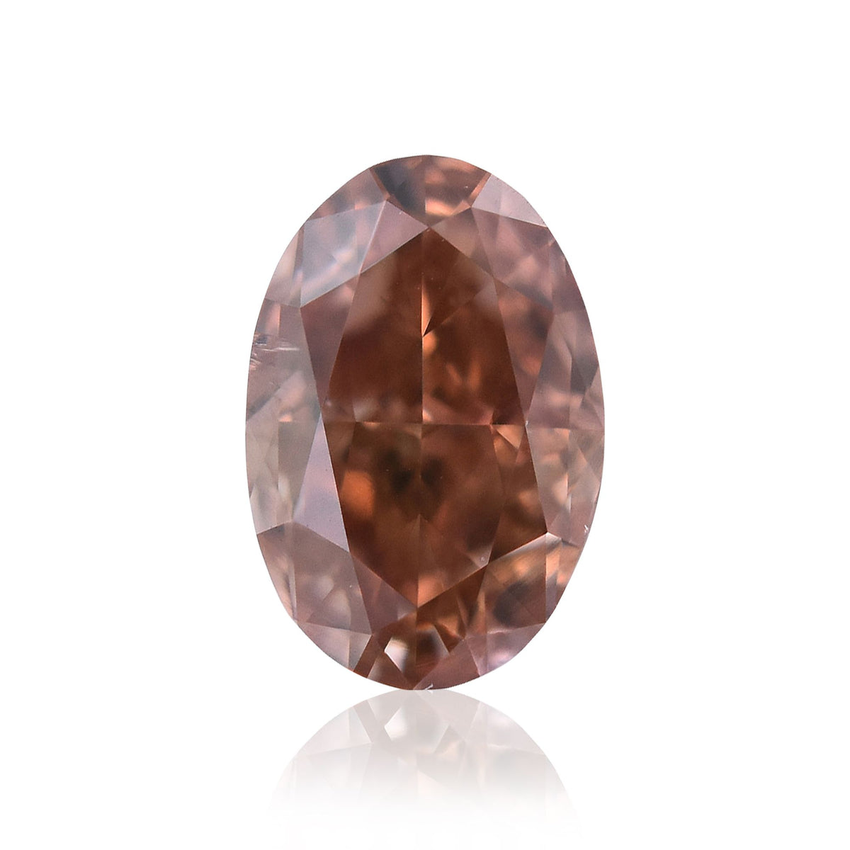 Oval Fancy Deep Brown Pink Natural Diamond 0.33ct I1 loose diamond