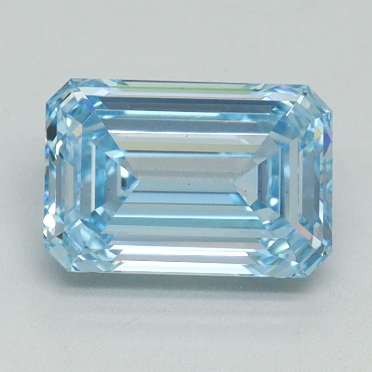 Emerald Fancy Intense Blue Lab-grown Diamond 1.53ct VS2 loose diamond