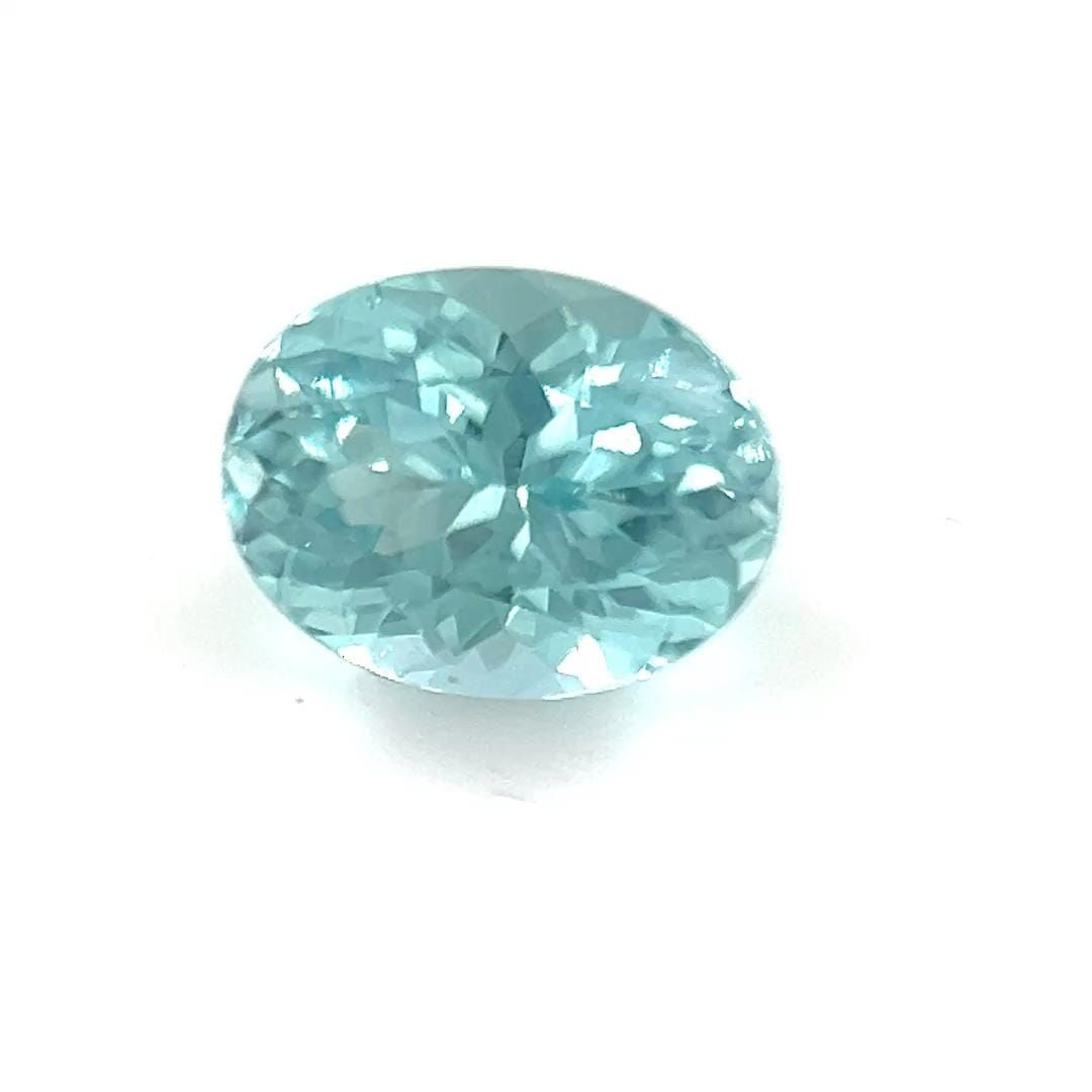 Oval Blue Tourmaline 0.65ct loose gemstone