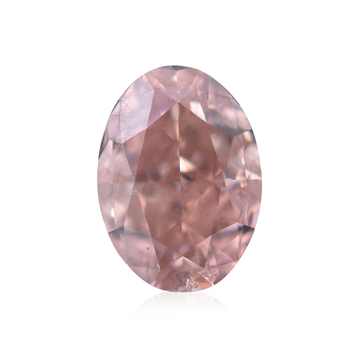 Oval Fancy Brownish Orangey Pink Natural Diamond 0.21ct I1 loose diamond