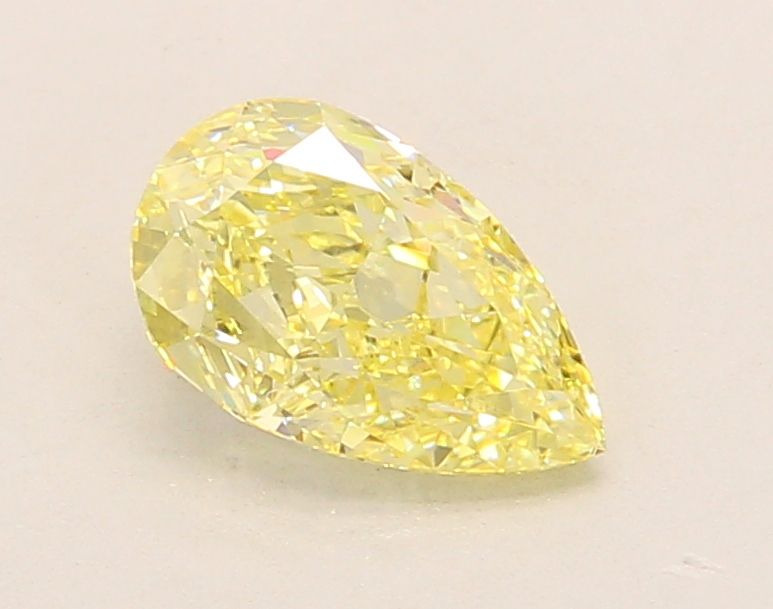 Pear Fancy Intense Yellow Lab-grown Diamond 1.3ct VS1 loose diamond