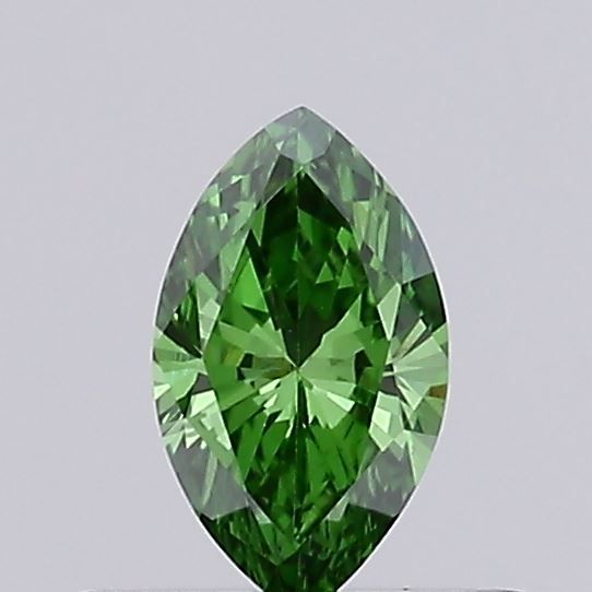 Marquise Fancy Vivid Green Lab-grown Diamond 0.17ct VS1 loose diamond