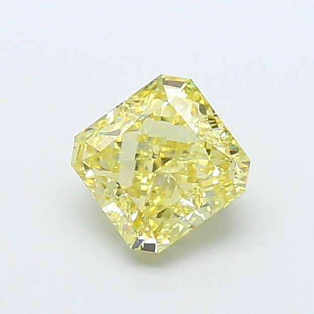 Square Radiant Fancy Light Yellow Lab-grown Diamond 2.03ct VS1 loose diamond
