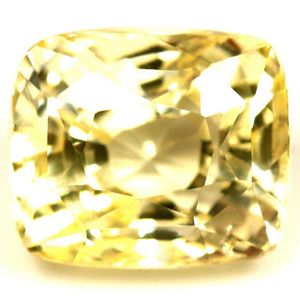Cushion Yellow Sapphire 5.12ct loose gemstone