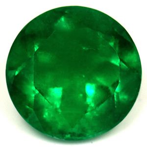 Round Green Emerald 1.03ct loose gemstone