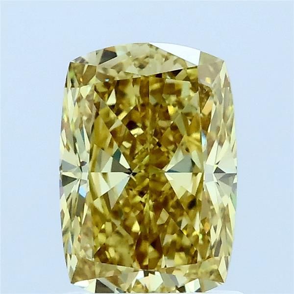 Cushion Fancy Intense Yellow Lab-grown Diamond 1.51ct VS1 loose diamond