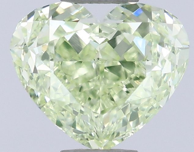 Heart Fancy Light Yellow Green Natural Diamond 0.5ct VVS1 loose diamond