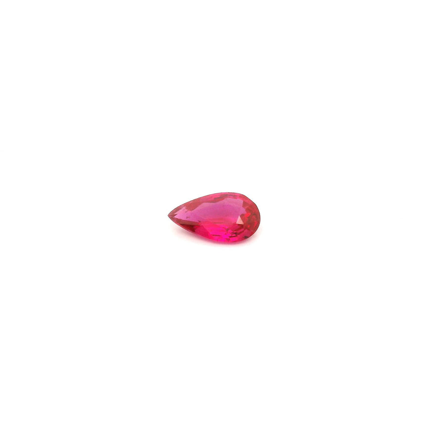 Pear Red Ruby 0.3ct loose gemstone