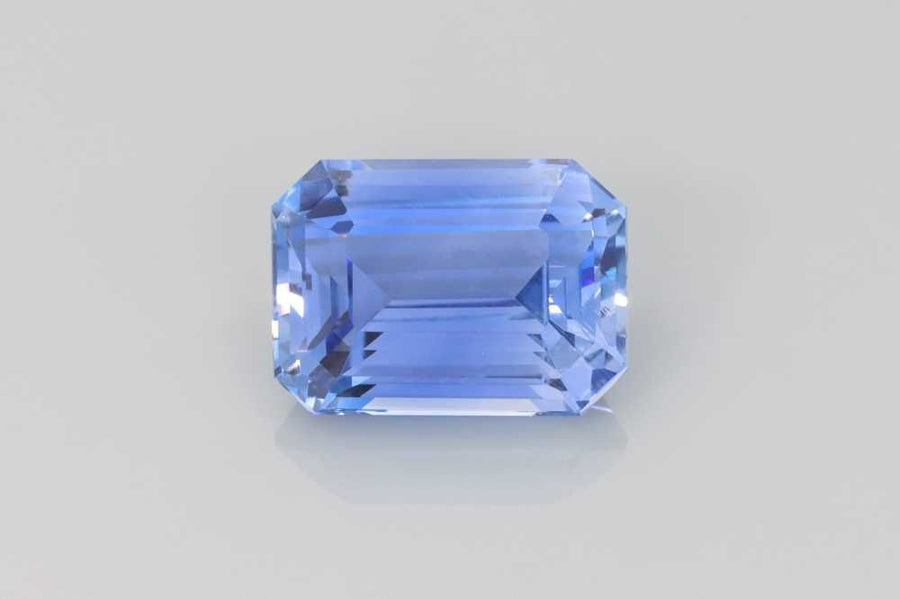 Emerald Blue Sapphire 4.01ct loose gemstone