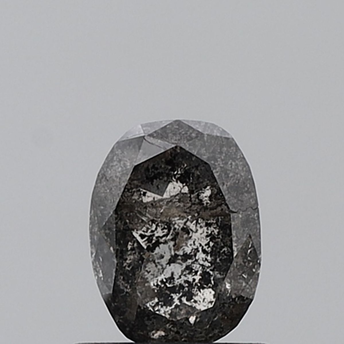 Oval Salt And Pepper Natural Diamond 1.04ct VVS2 loose diamond