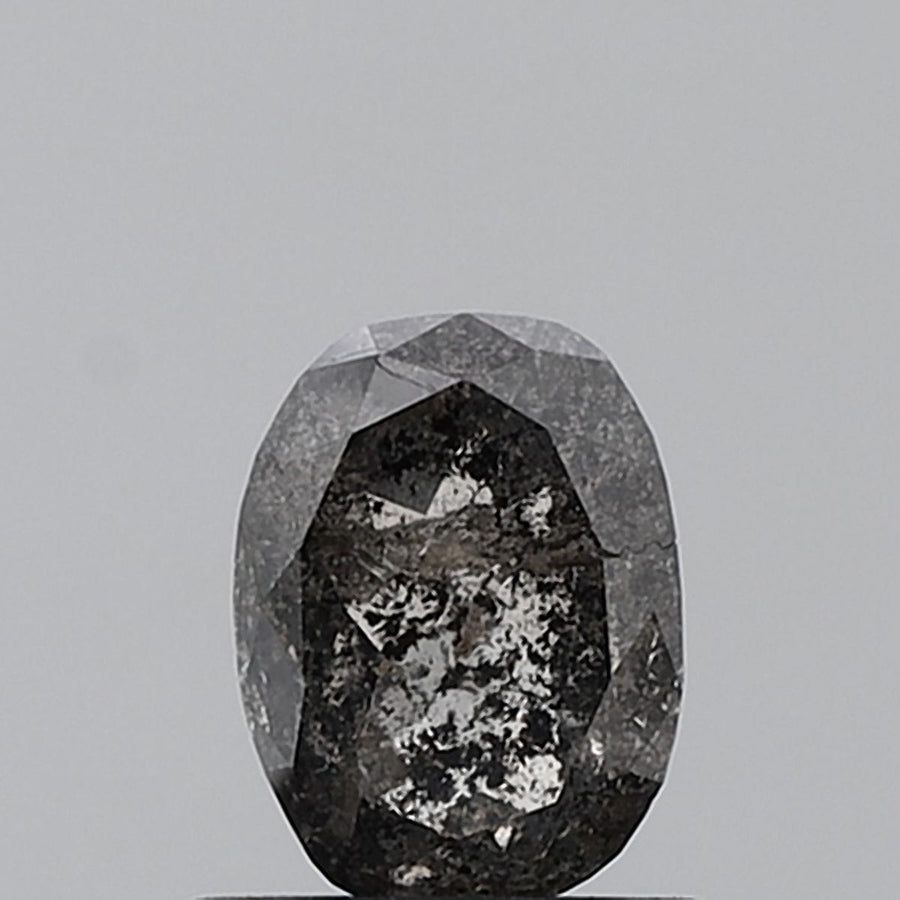 Oval Salt And Pepper Natural Diamond 1.04ct VVS2 loose diamond