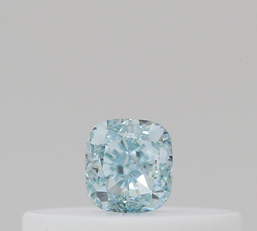 Cushion Fancy Intense Blue Green Natural Diamond 0.1ct loose diamond