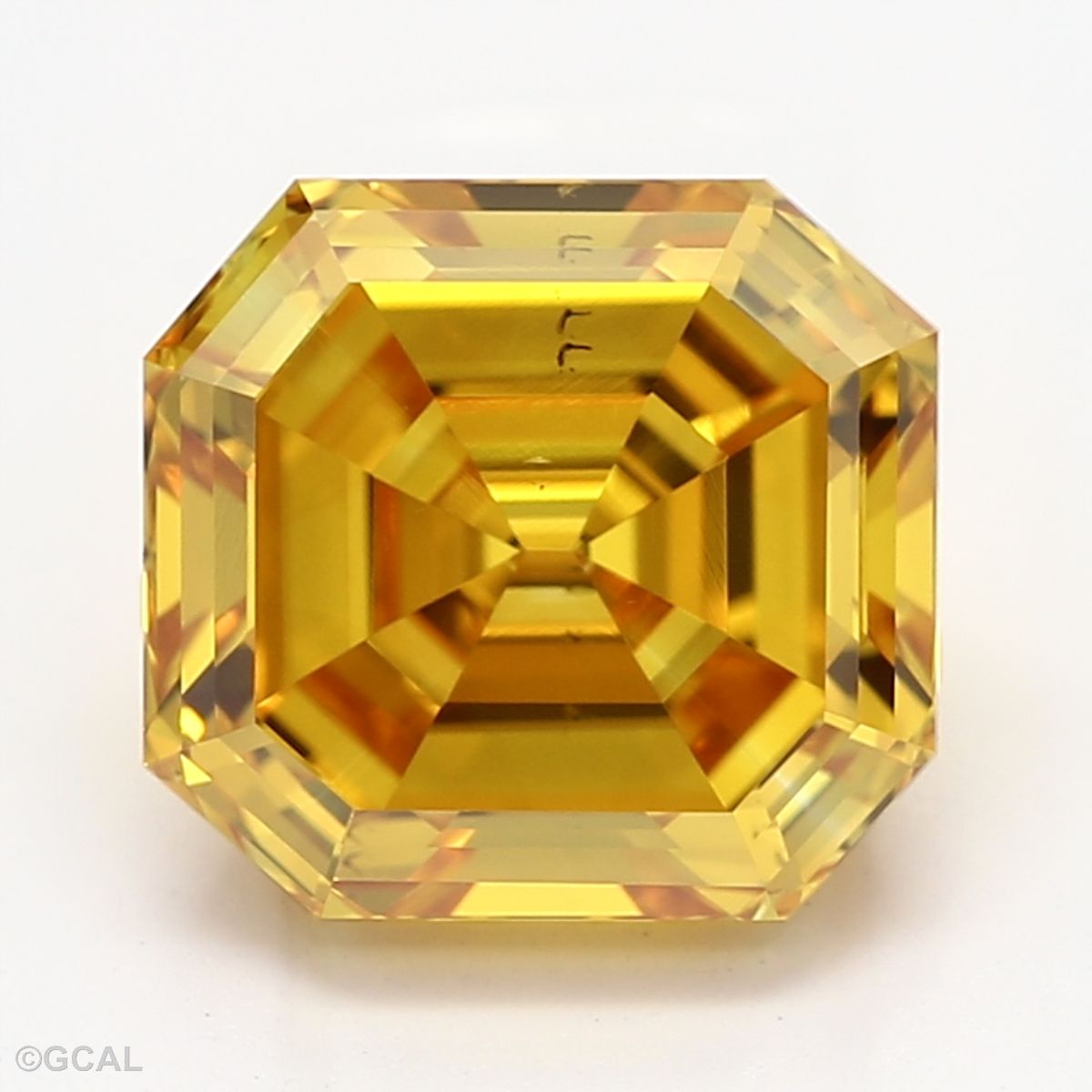Octagonal Fancy Vivid Yellow Lab-grown Diamond 1.57ct SI1 loose diamond