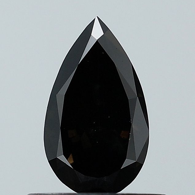 Pear Fancy Deep Black Lab-grown Diamond 0.67ct SI1 loose diamond