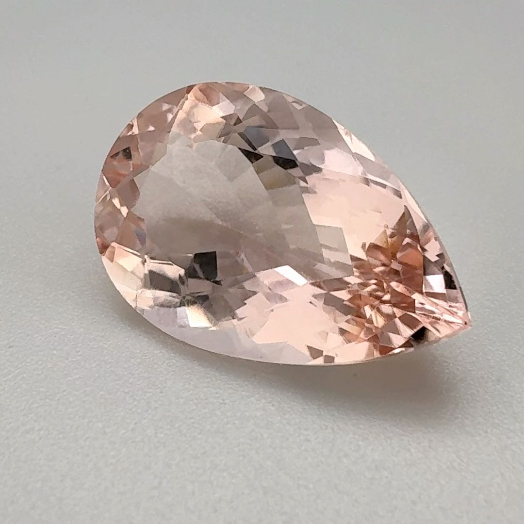 Pear Pink Morganite 10.28ct loose gemstone