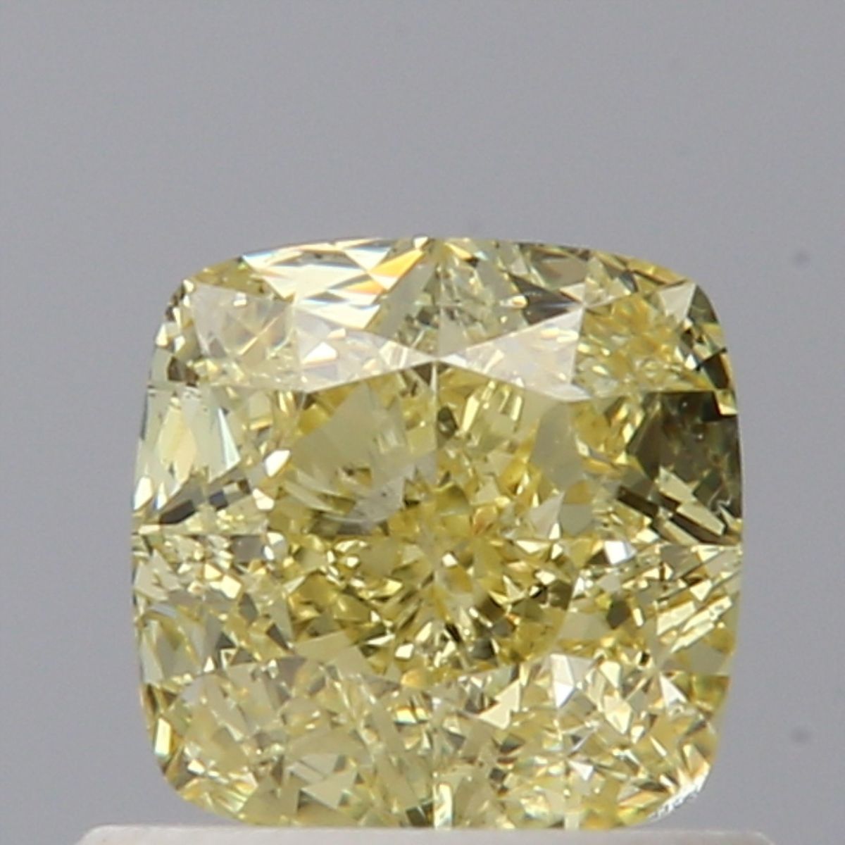 Cushion Fancy Yellow Natural Diamond 0.7ct SI1 loose diamond
