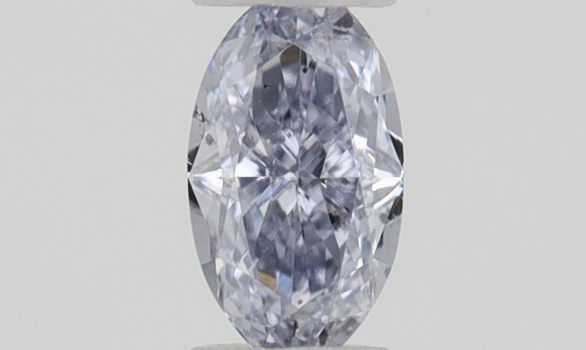 Oval Fancy Gray Blue Natural Diamond 0.1ct loose diamond