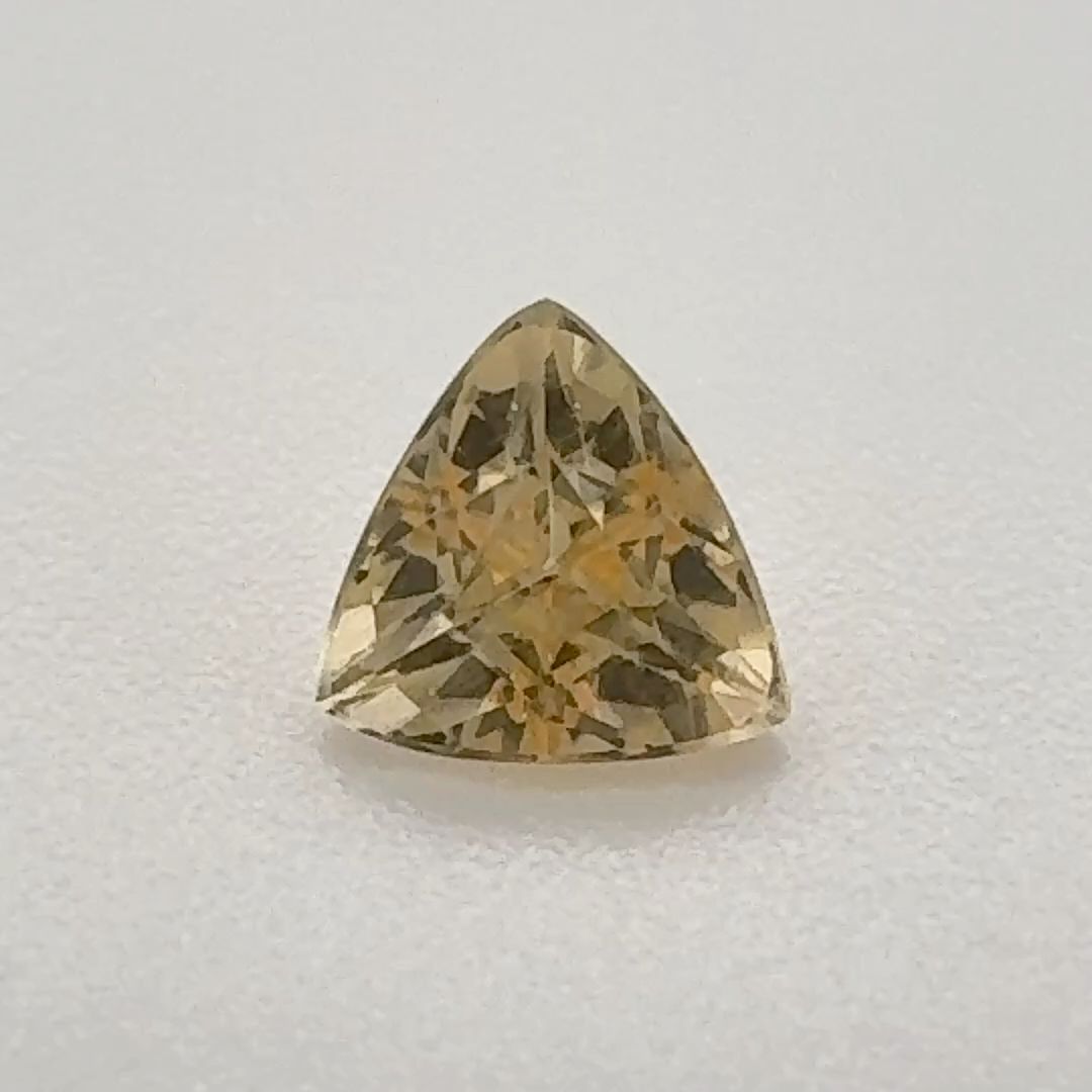 Trilliant Yellow Topaz 0.55ct loose gemstone
