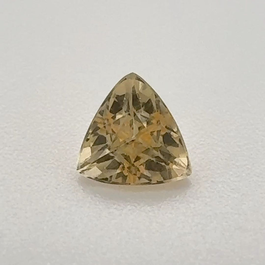 Trilliant Yellow Topaz 0.55ct loose gemstone